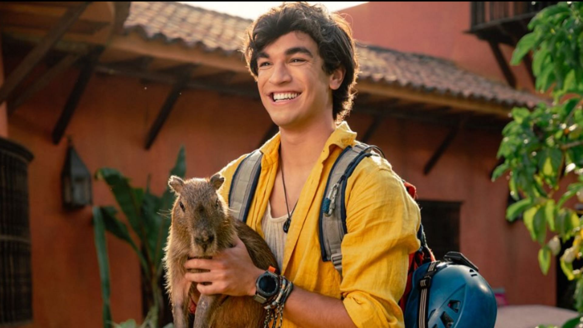 Jacob Rodriguez on the set of Dora and the Search for Sol Dorado (Image via Instagram/@itsjacobrodriguez)